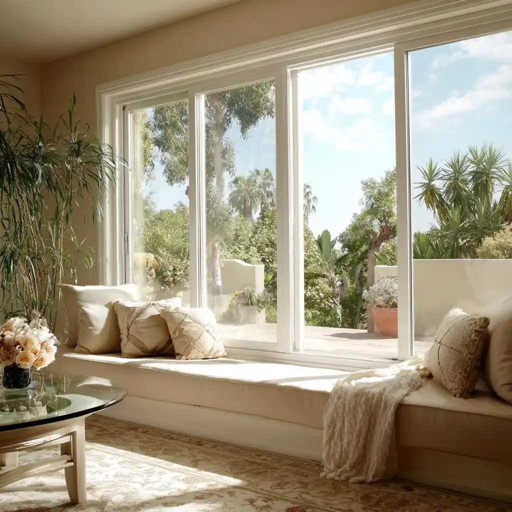 Sliding window in modern home
